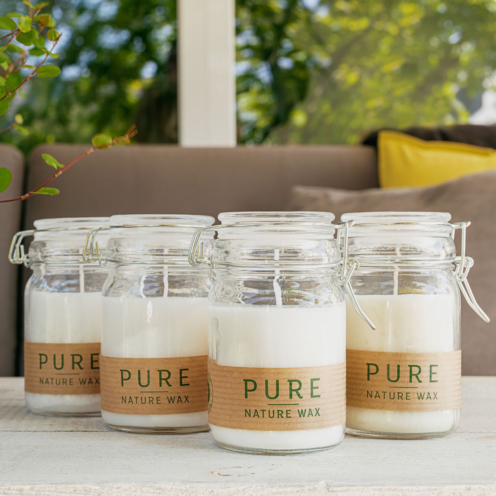 Olive Wax Jar Candle 120×70 – White | Natural Home Fragrance