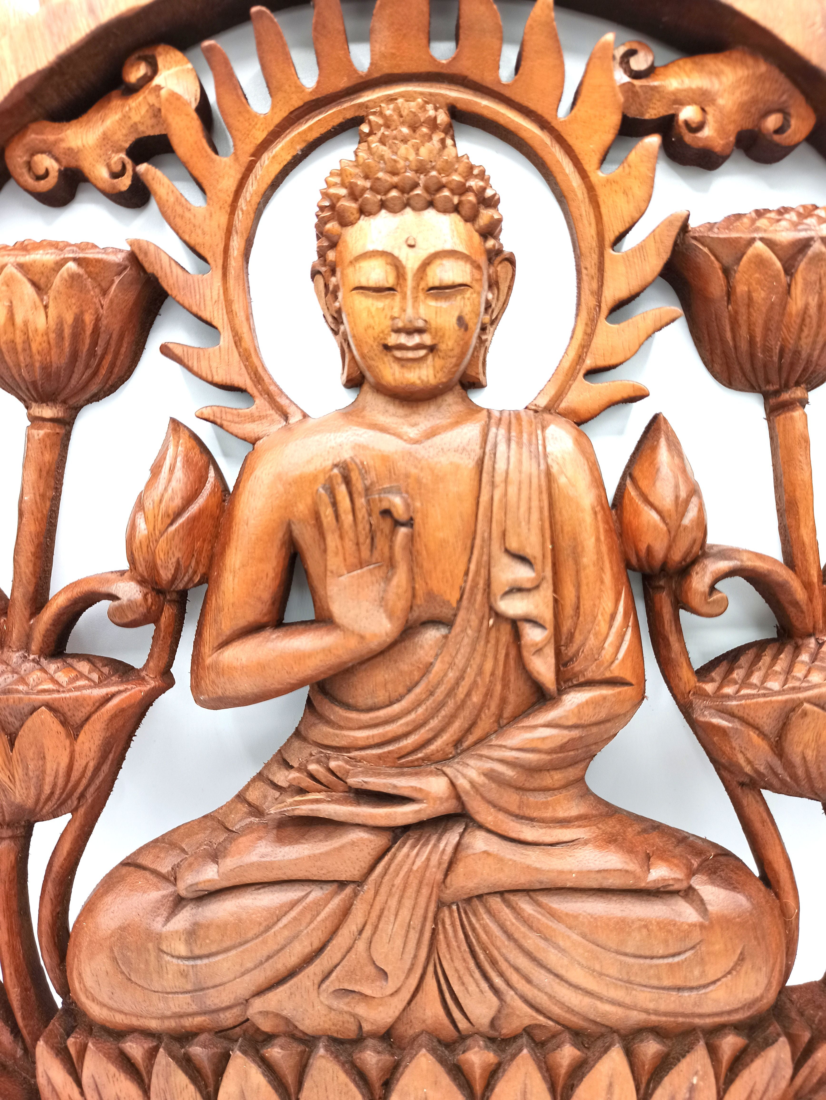 Tree of Life Carved Panel 40 cm – Love | Sacred Wall Art