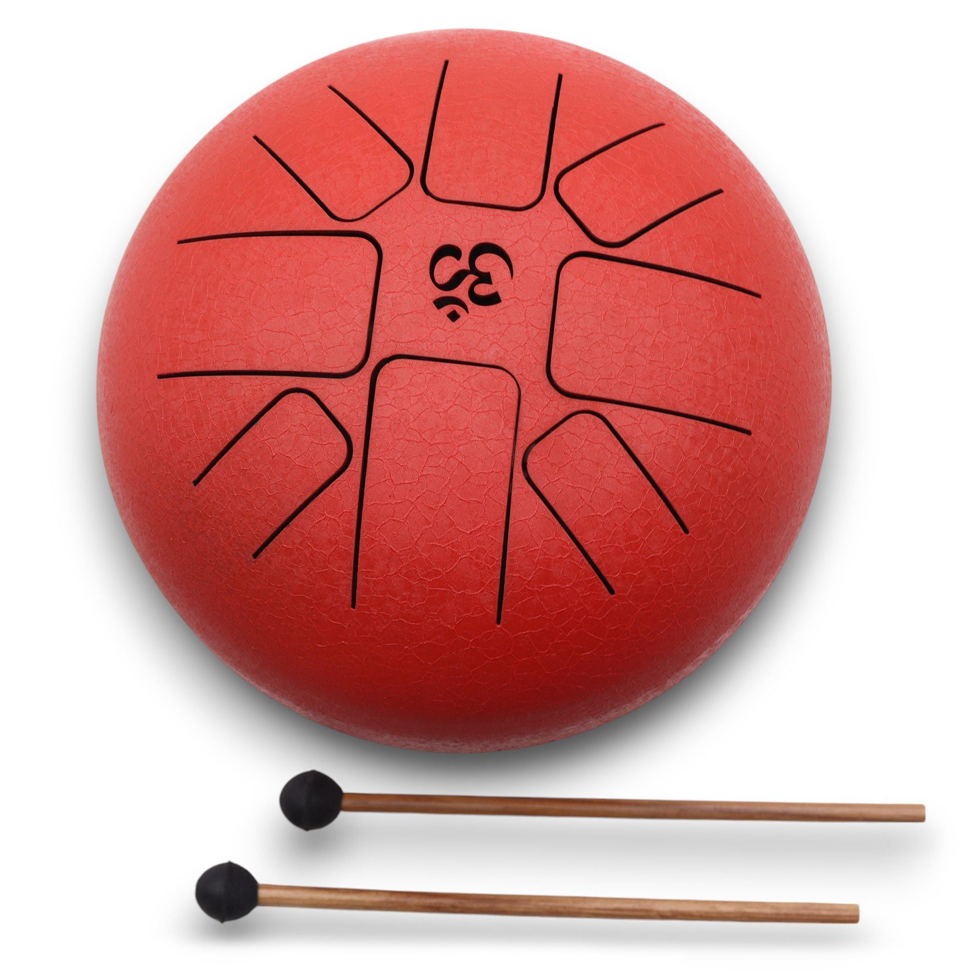 Hapi Tongue Drum 22×16 cm – Om Red | Serene Sound