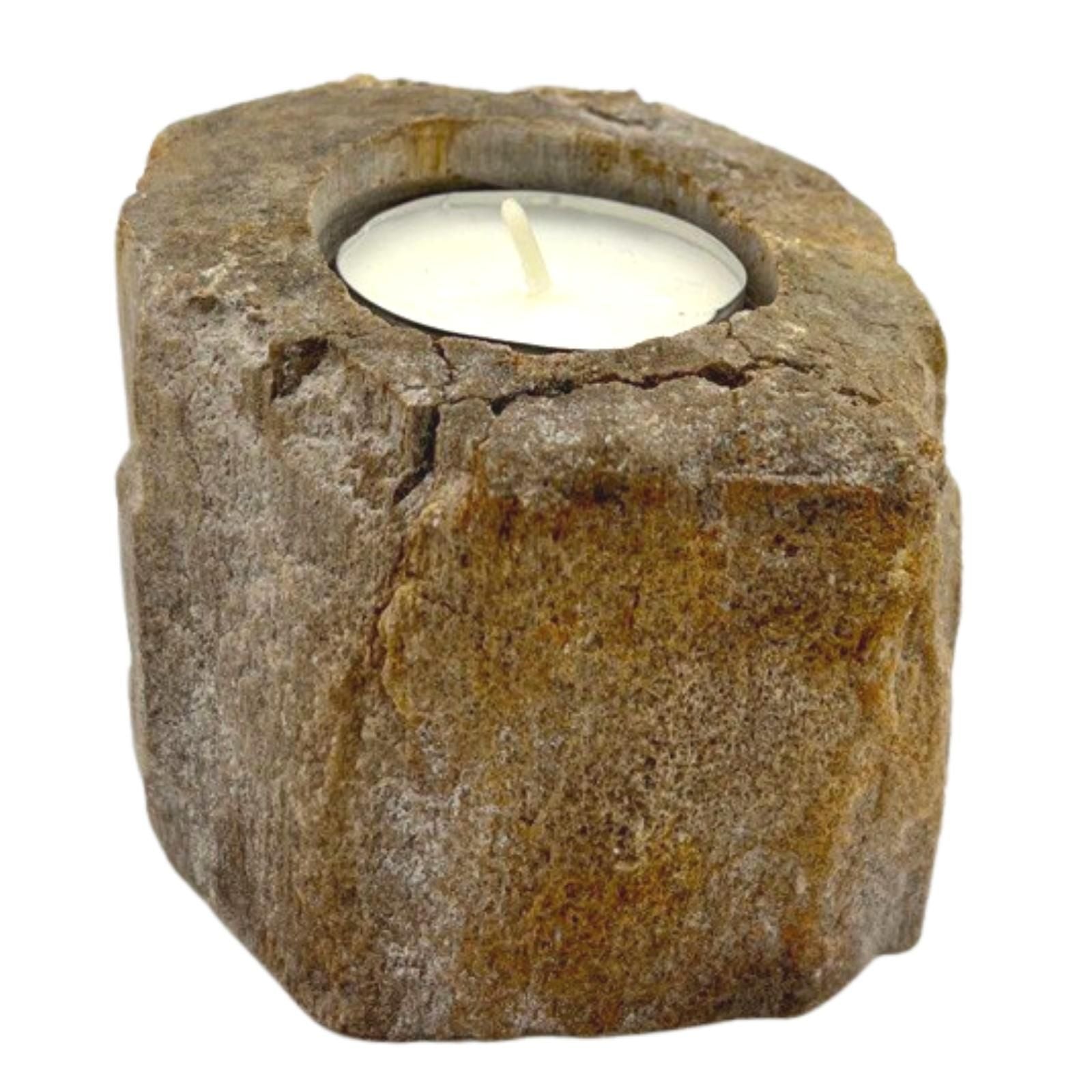 Handcrafted Wooden Single Candle Holder