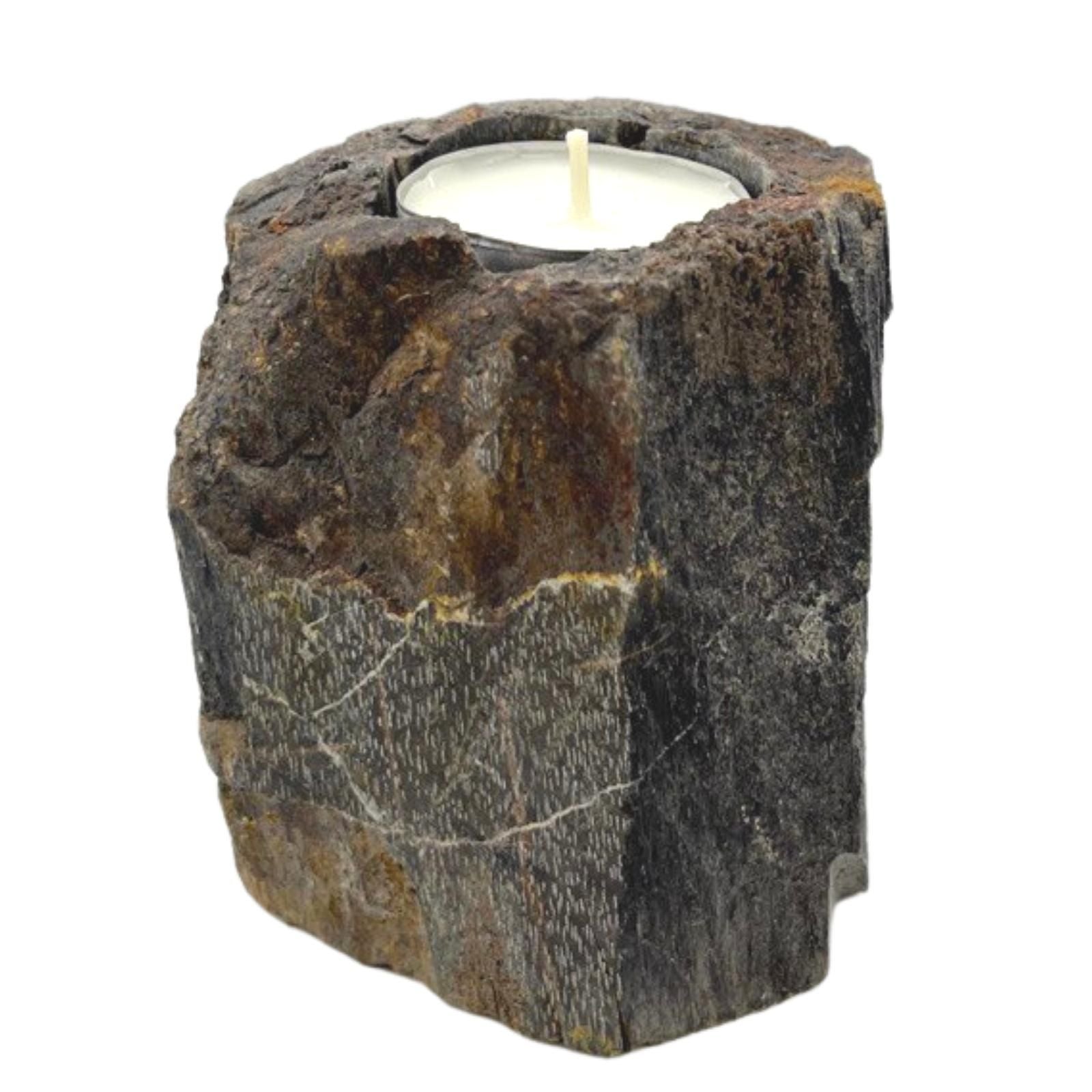 Handcrafted Wooden Single Candle Holder