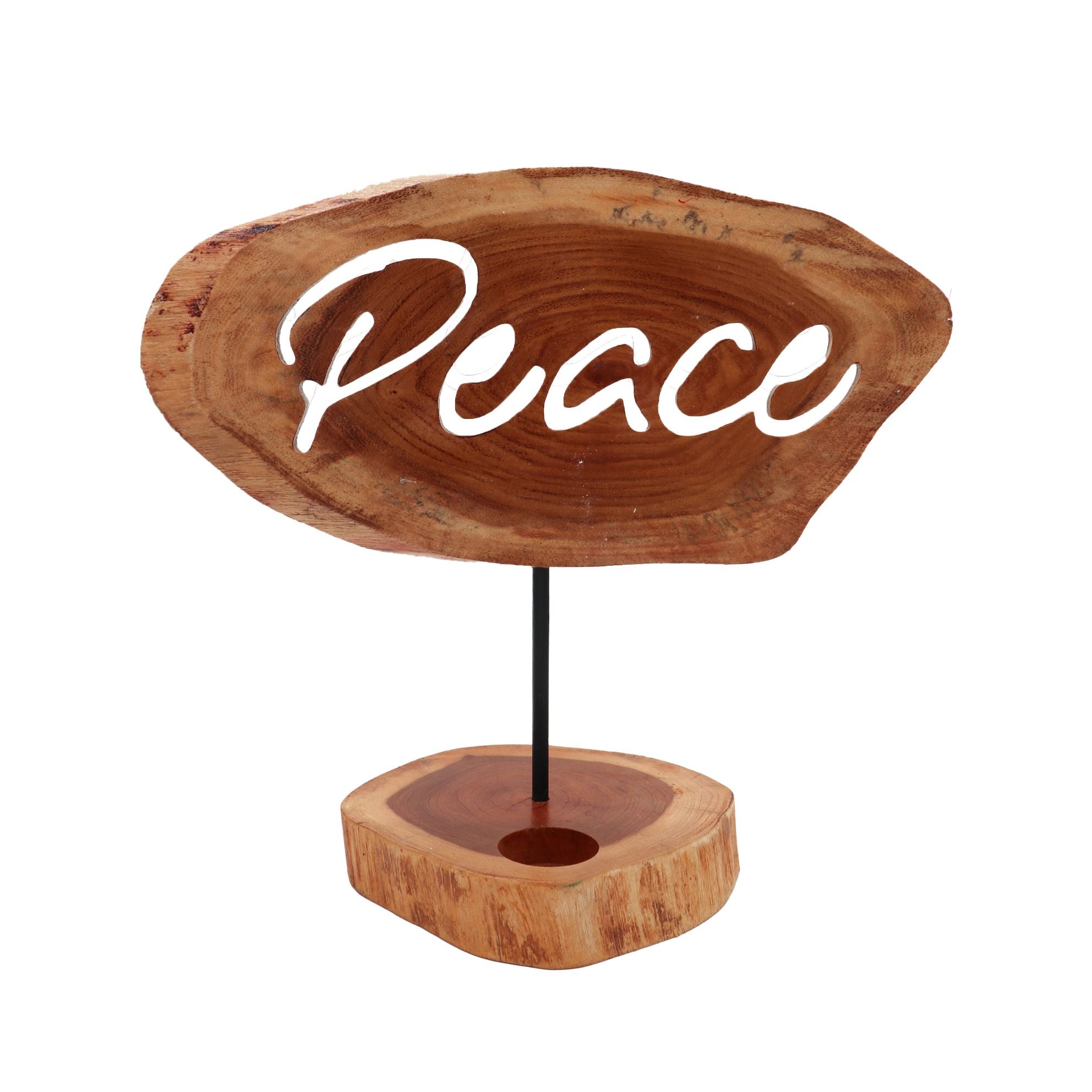 Handcrafted Candle Holder - Peace