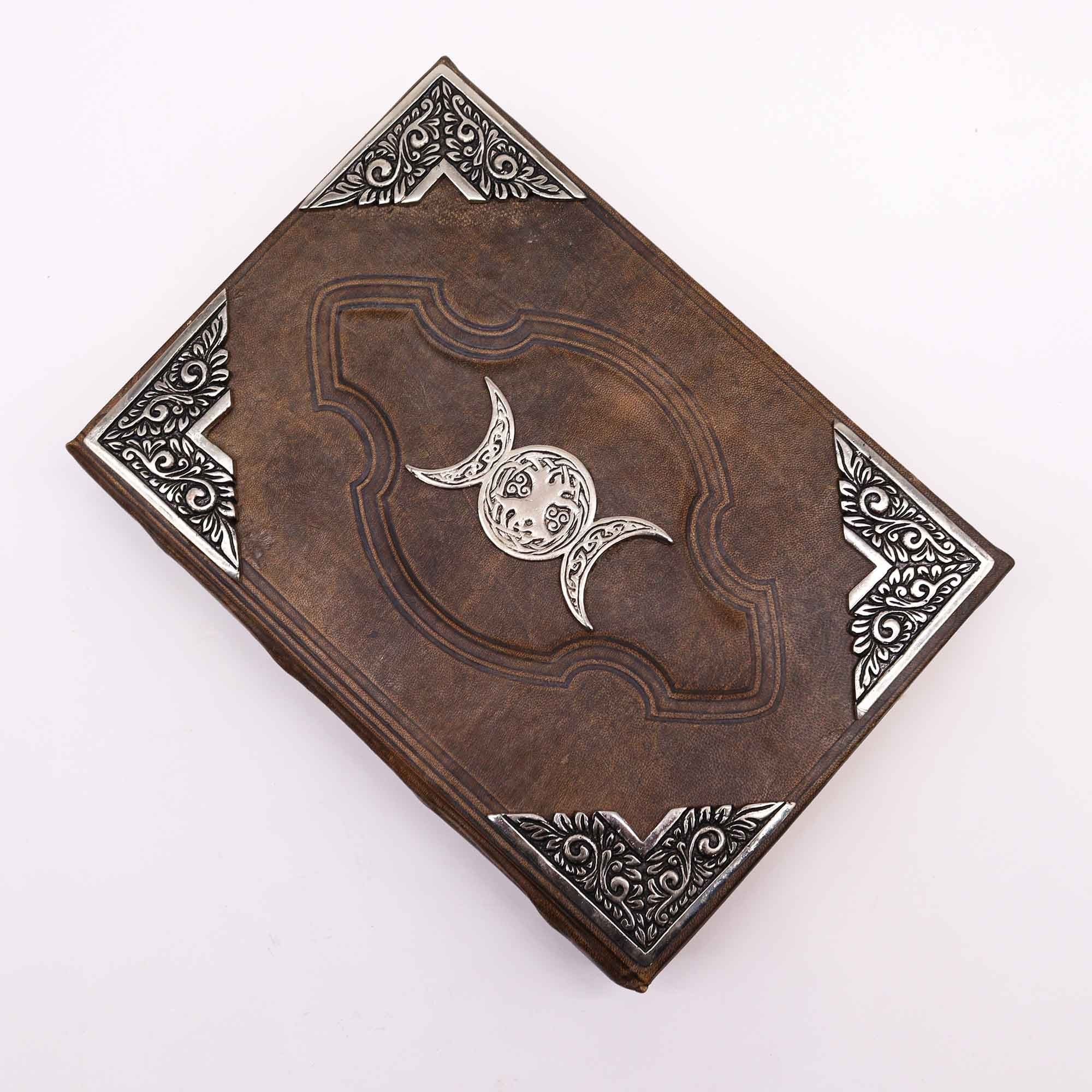 Big Brown Stunning Triple Moon Journal - 200 Deckle Edges Pages