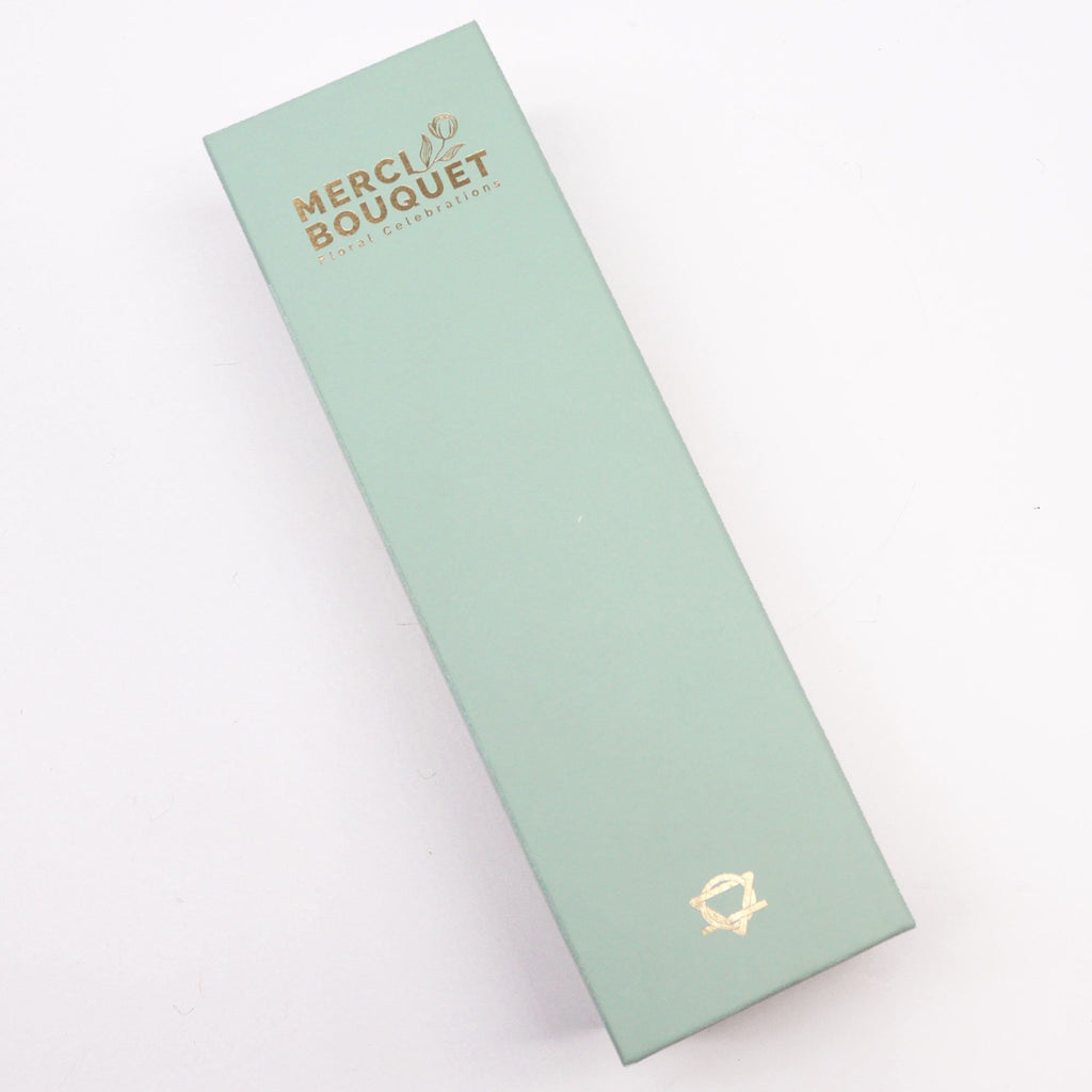 Long Box – Wedding Blessings – White & Ivory Soap Flower Gift Box