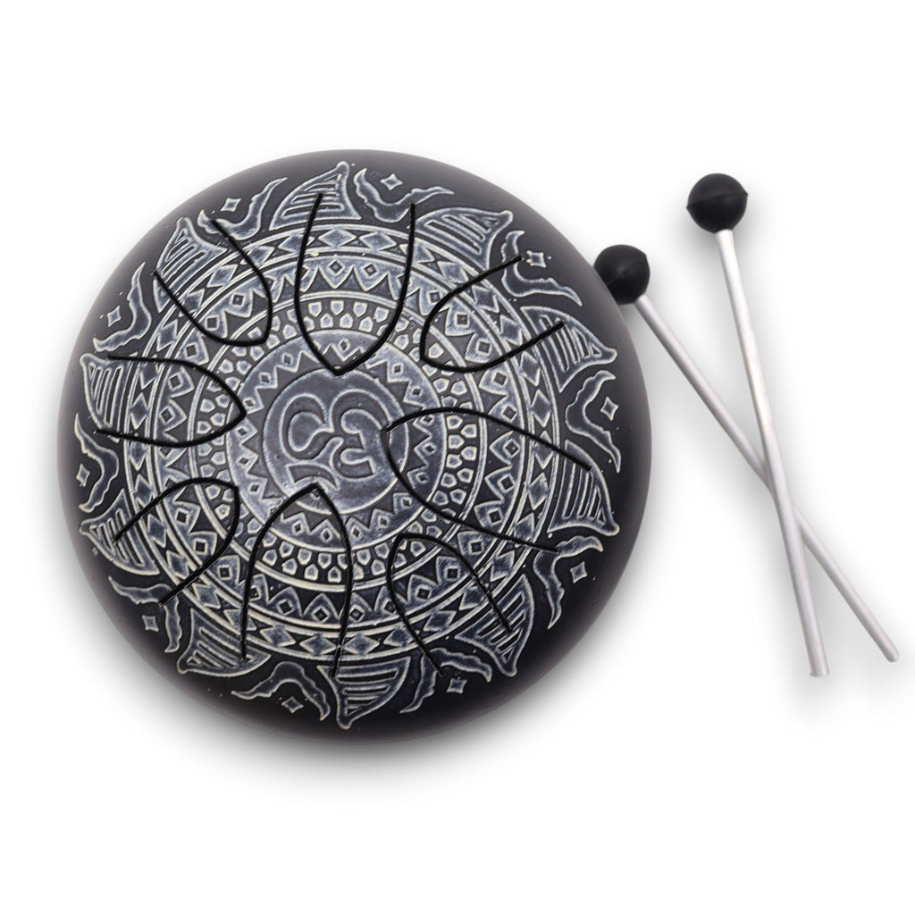 Hapi Tongue Drum 16 cm – Om Mandala | Sacred Geometry