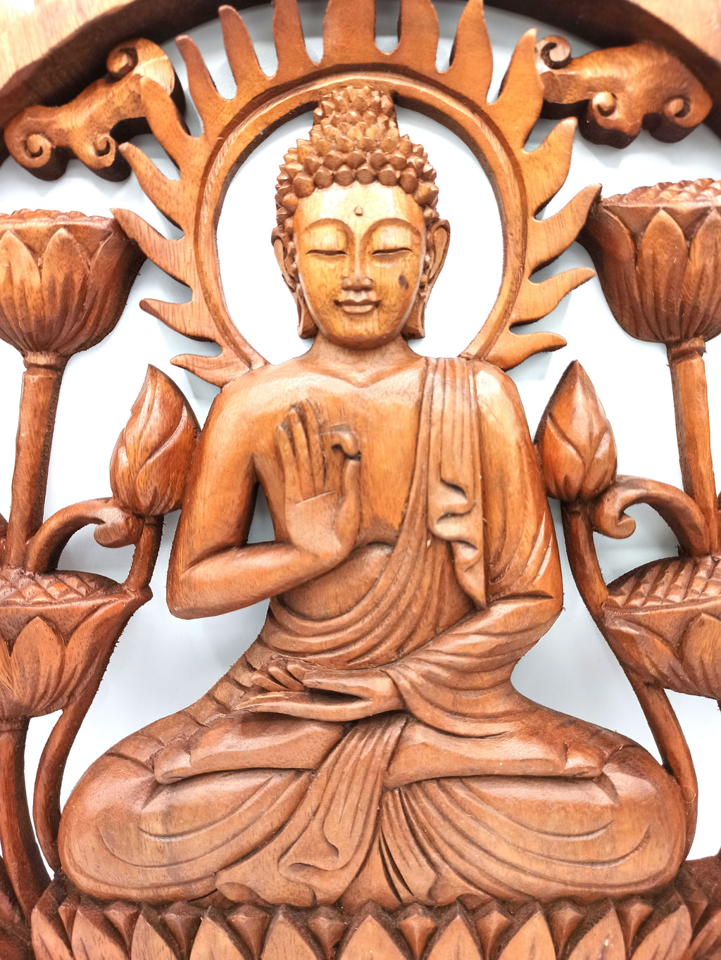 Tree of Life Carved Panel 40 cm – Love | Sacred Wall Art