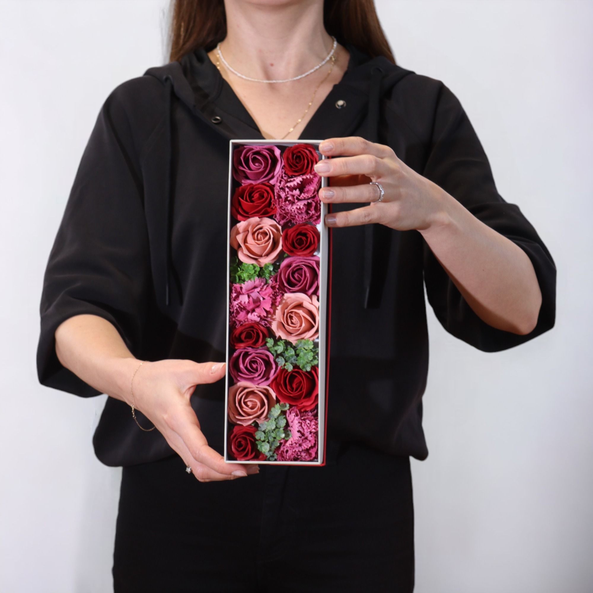 Long Box – Vintage Roses Soap Flower Gift Box