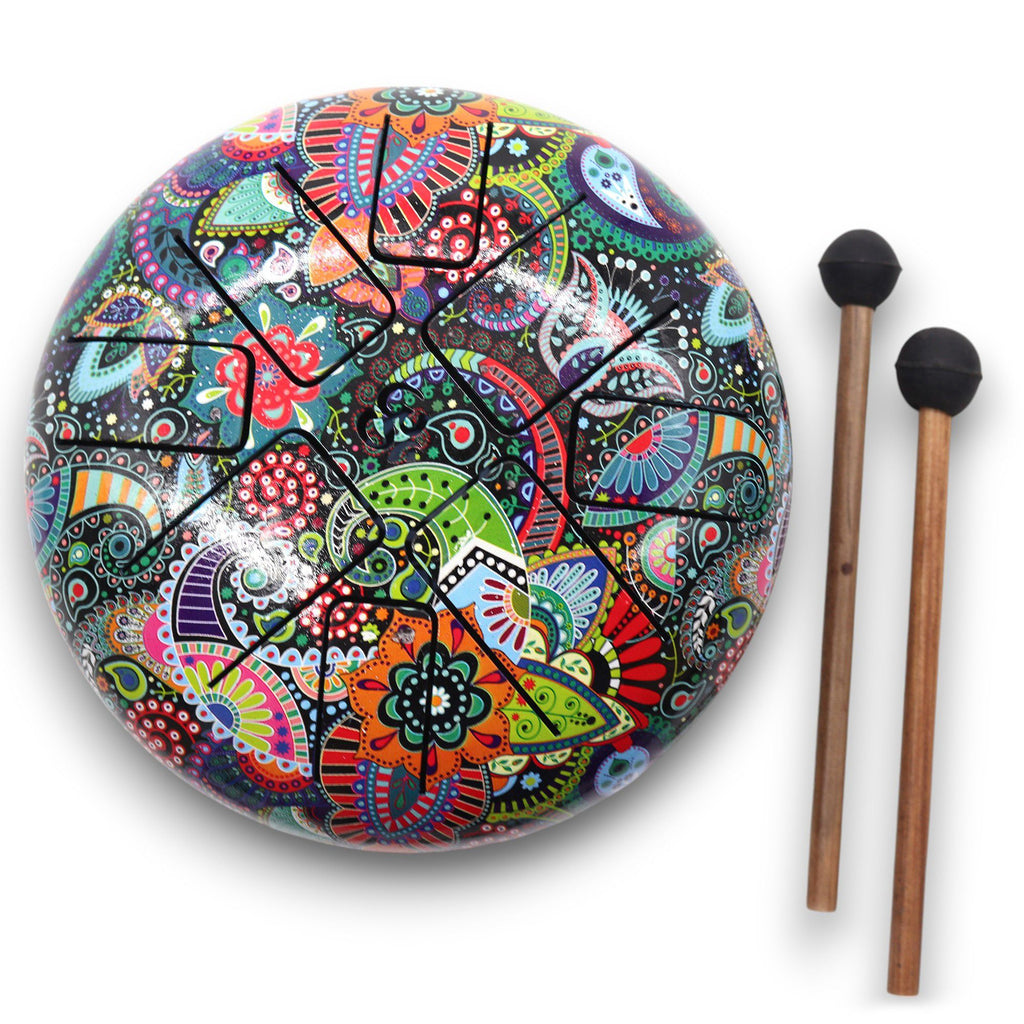 Hapi Tongue Drum 18 cm – Multicoloured Om | Uplifting Notes