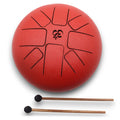 Hapi Tongue Drum 22×16 cm – Om Red | Serene Sound