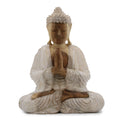 Whitewash Buddha Statue – 30 cm Welcome | Indoor/Outdoor Calm