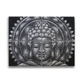 Set of 4 Buddha Mandala Prints – Grey 30×40 cm | Serene Wall Set