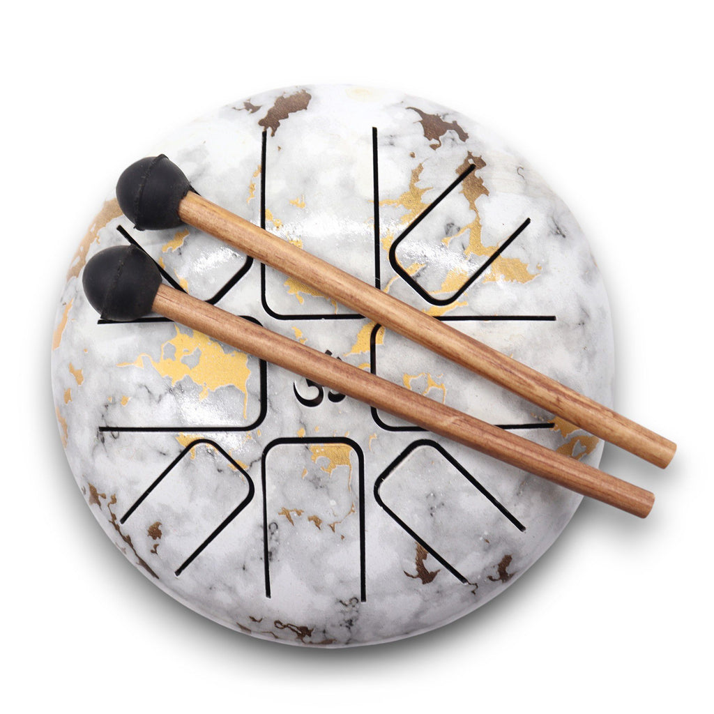 Hapi Tongue Drum 17×13 cm – Marble | Portable Calm
