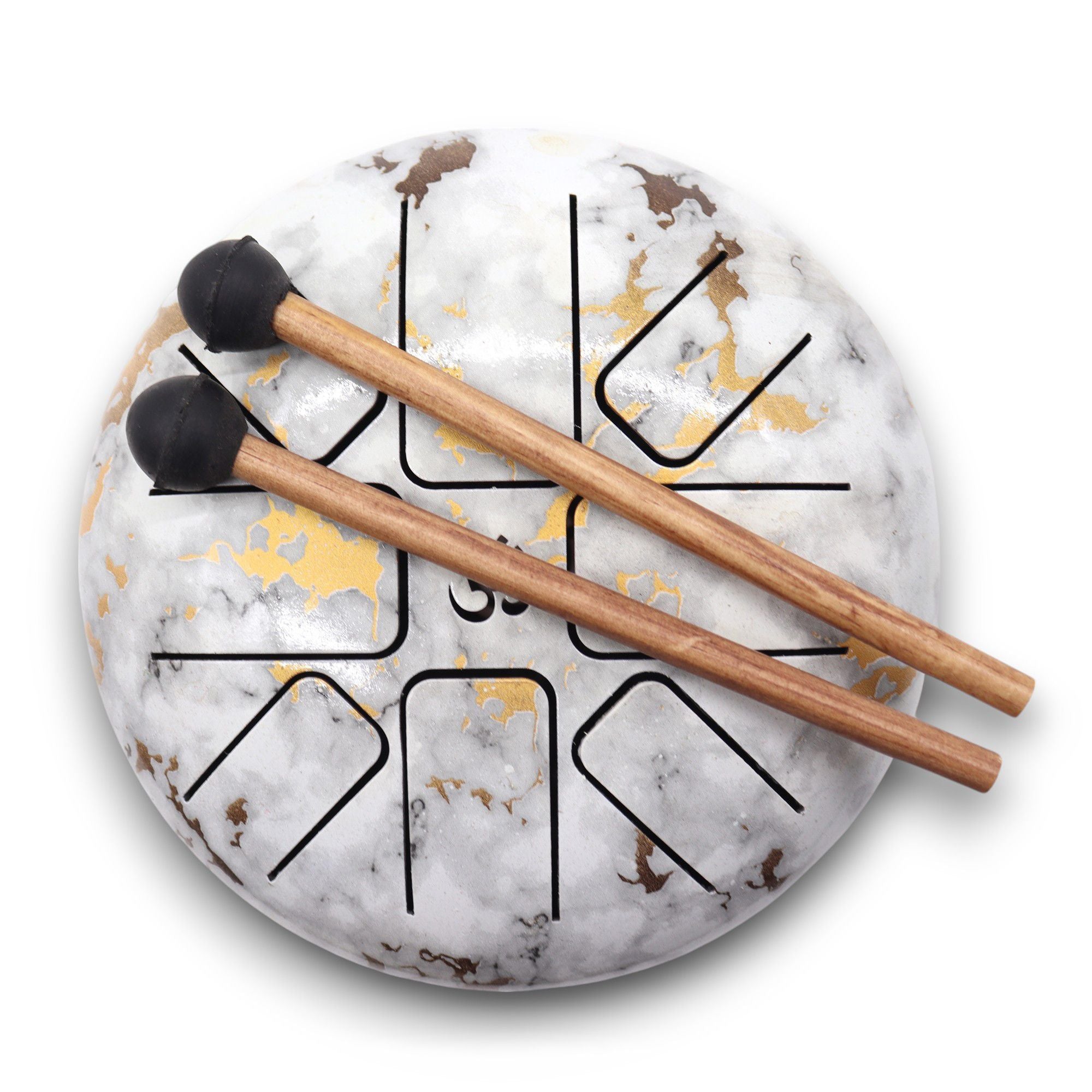 Hapi Tongue Drum 17×13 cm – Marble | Portable Calm