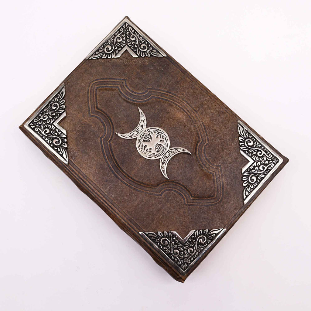 Big Brown Stunning Triple Moon Journal - 200 Deckle Edges Pages